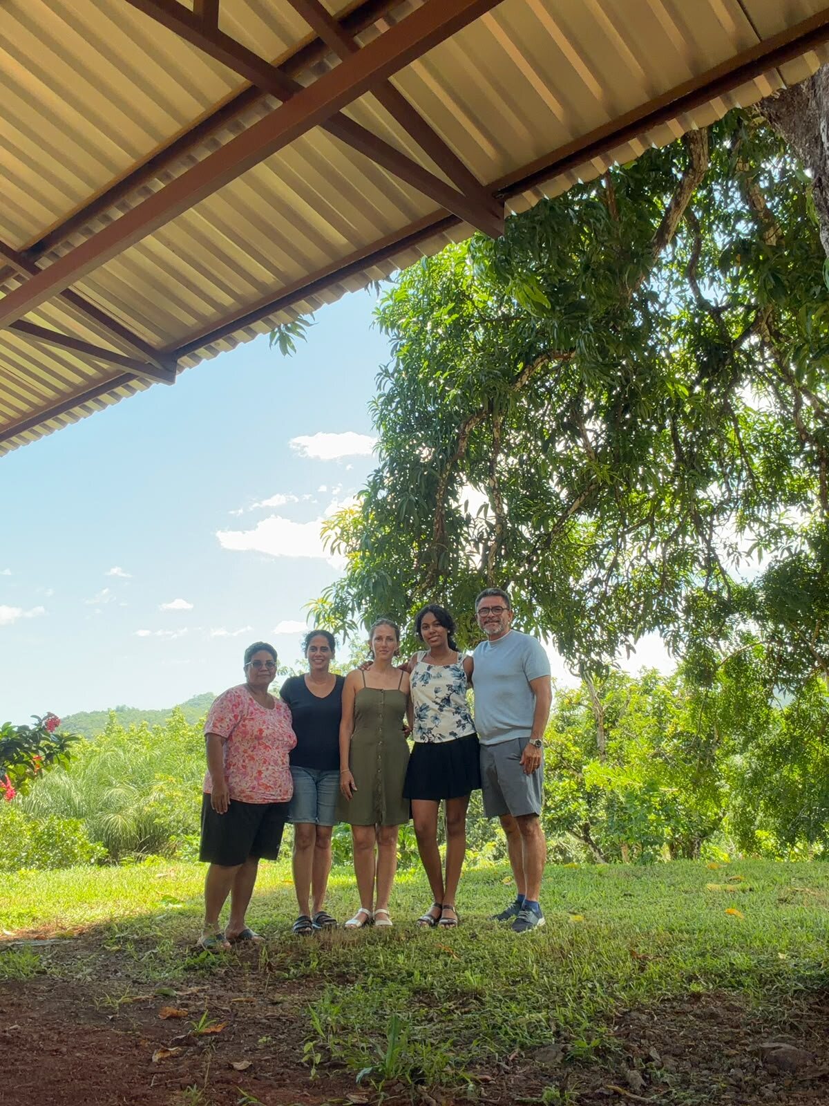 Equipo participante de una actividad comunitaria